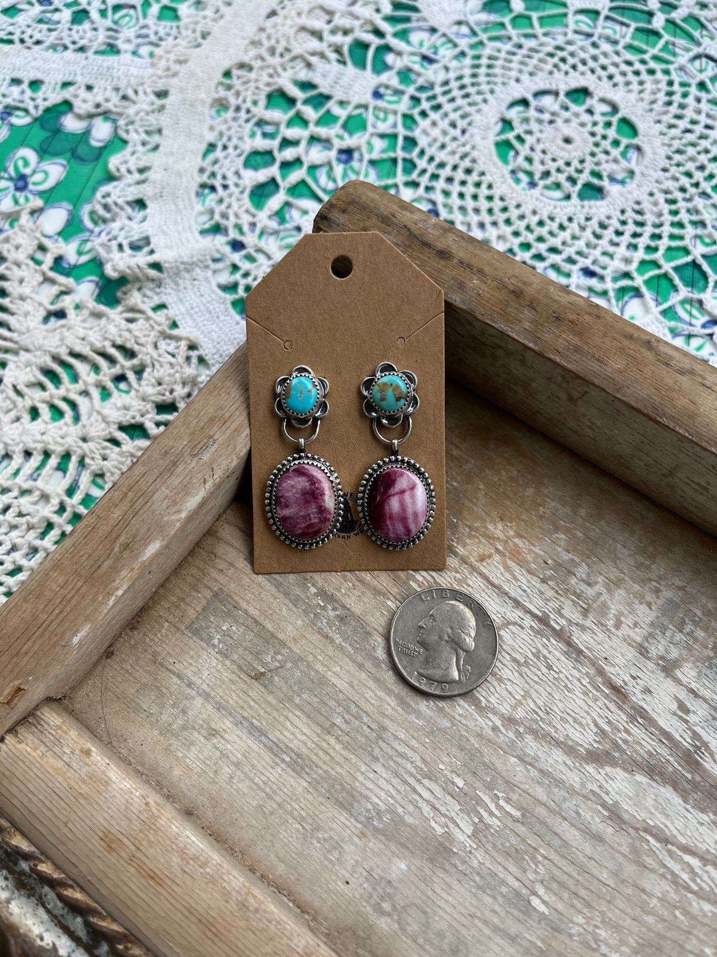 Sonoran Turquoise & Purple Spiny Dangles