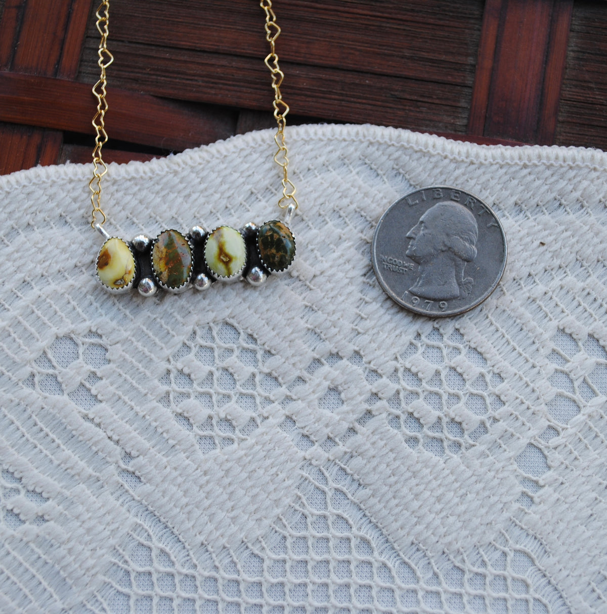 Palomino & Sonoran Mountain Bar Necklace