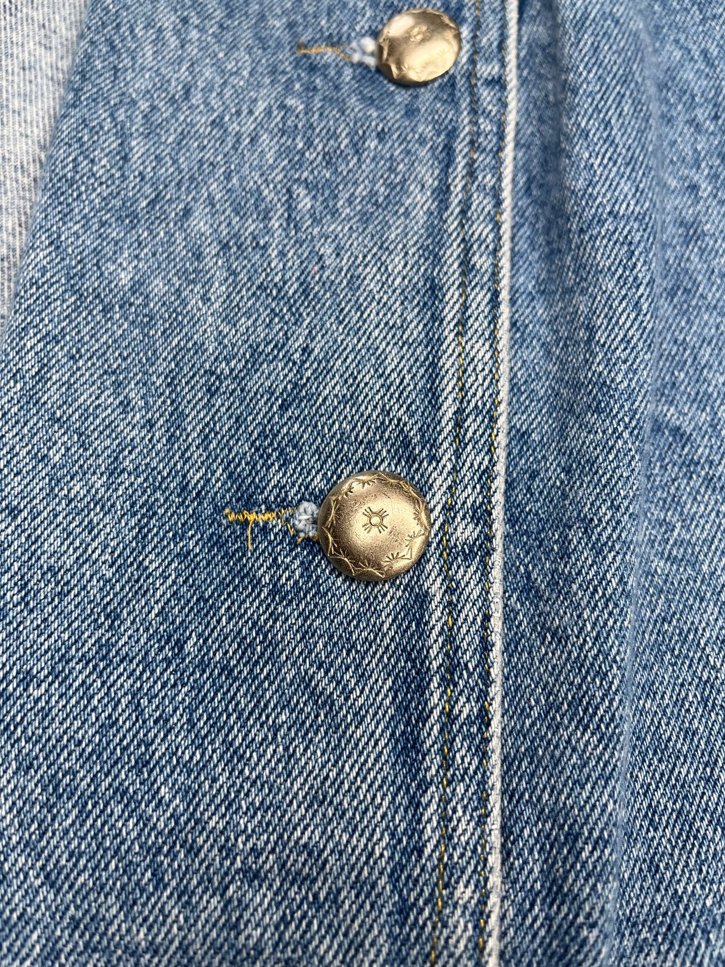 Women's Denim Vest, Size Large