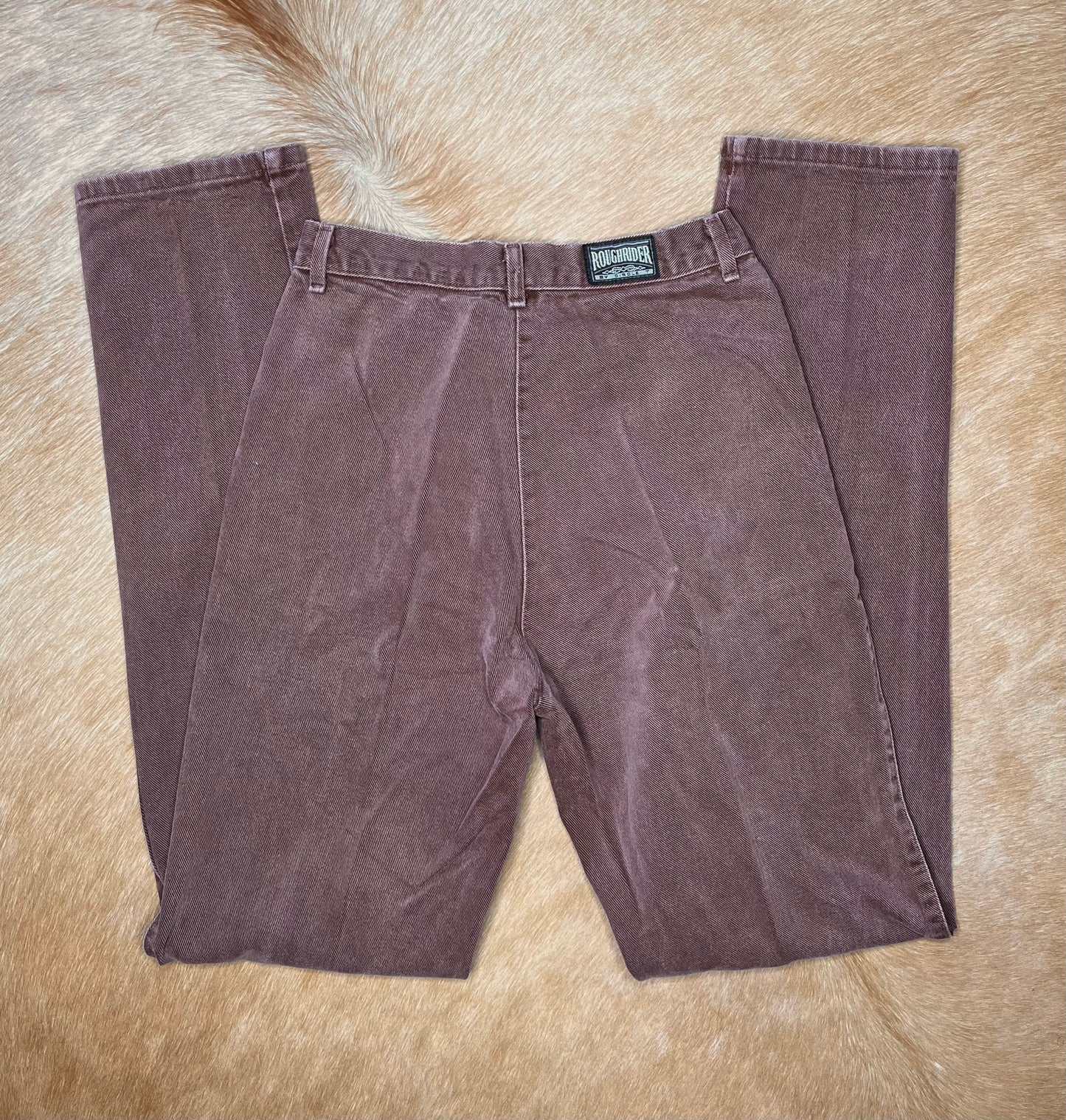 Brown Roughriders with Black Yoke