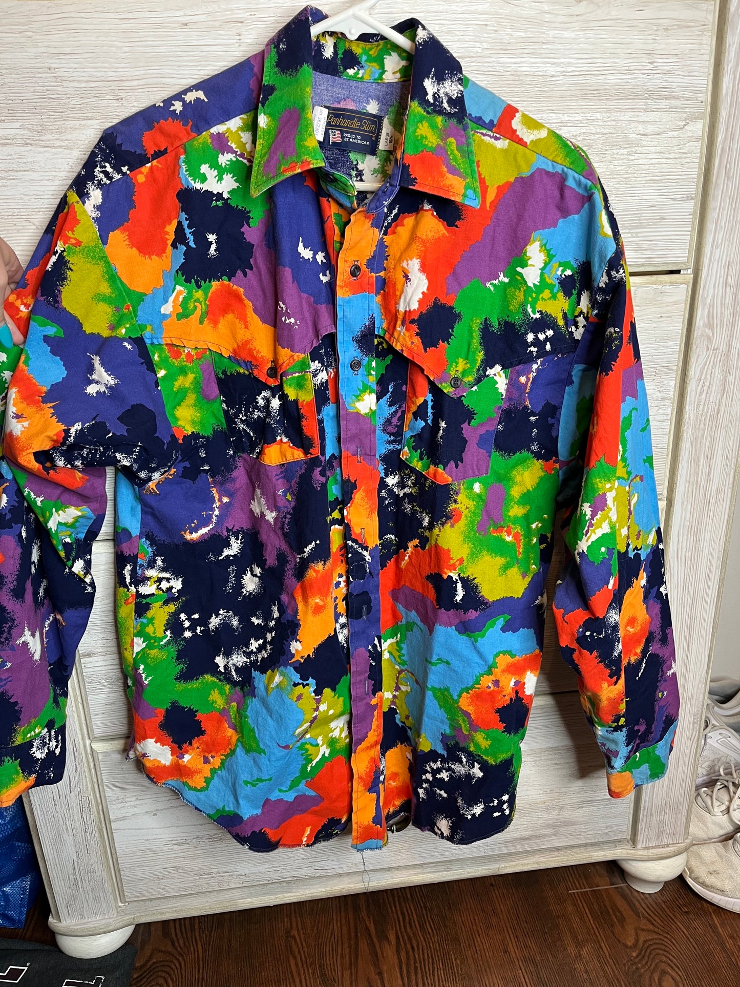 Men's VTG Panhandle Slim Button Up, Large