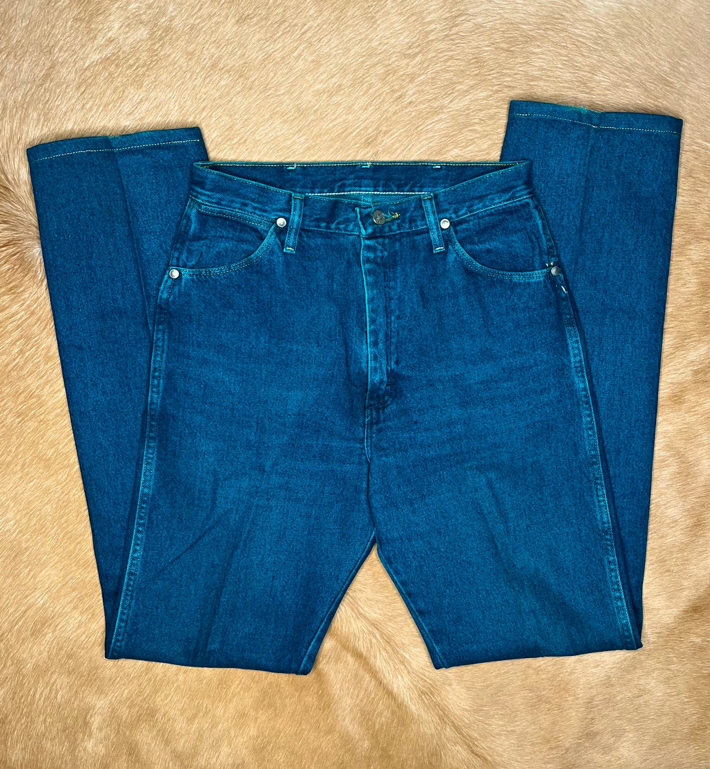 Women's Teal Cowboy Cuts 11x36