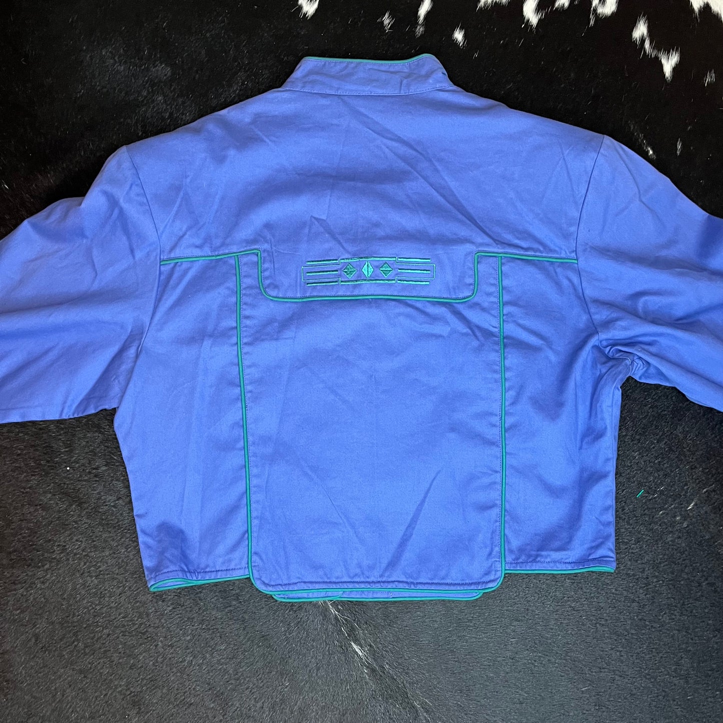 Women's VTG Cropped Wrangler Button Up, Large