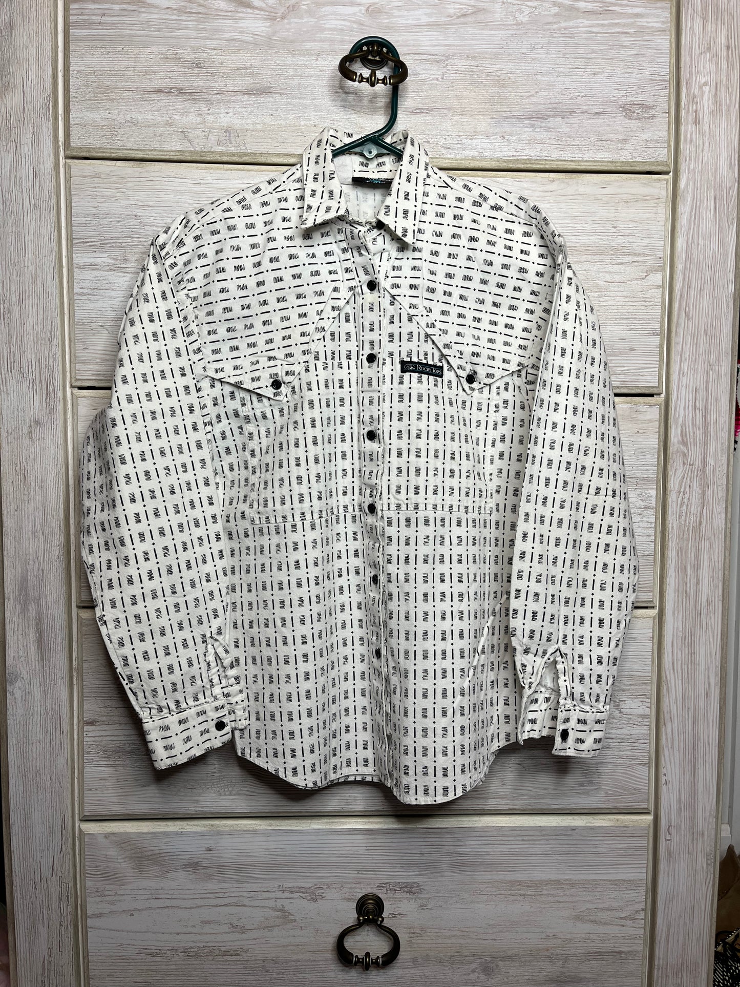 Women's VTG Rockies Button Up, Small