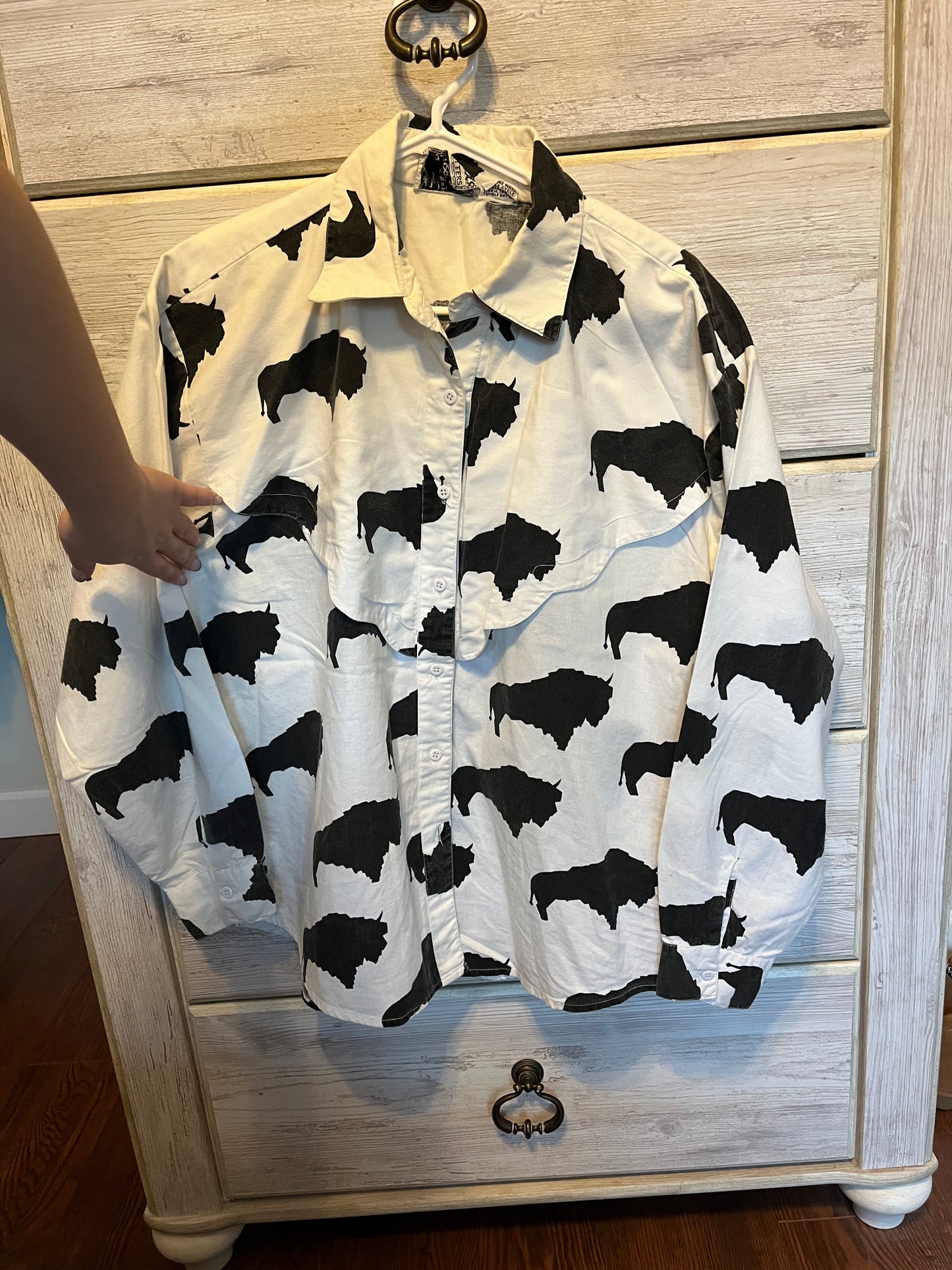 Women's VTG Buffalo Button Up, Large