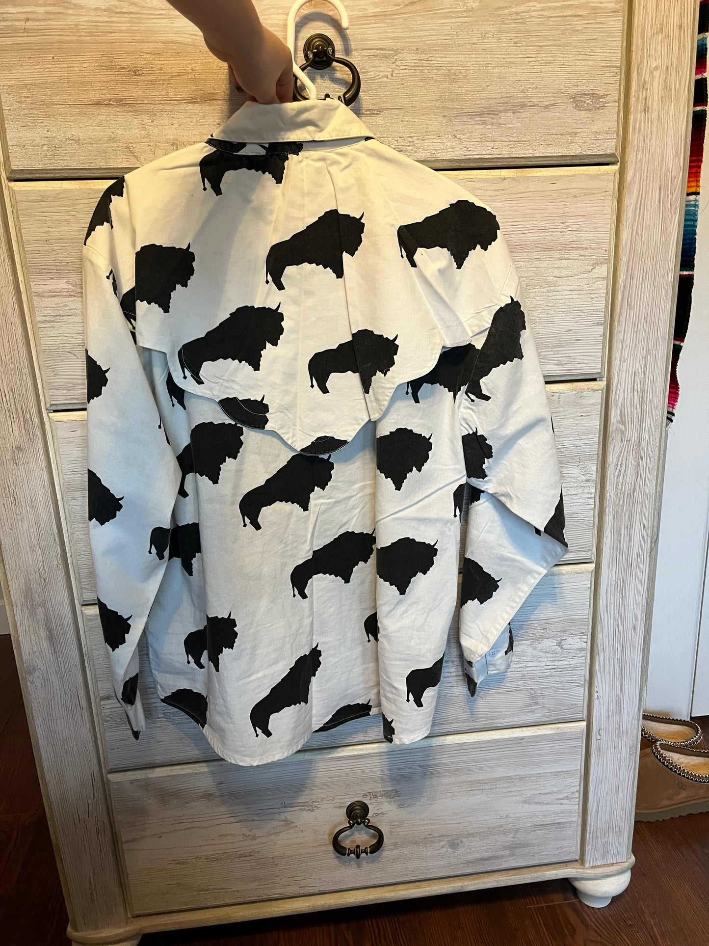 Women's VTG Buffalo Button Up, Large