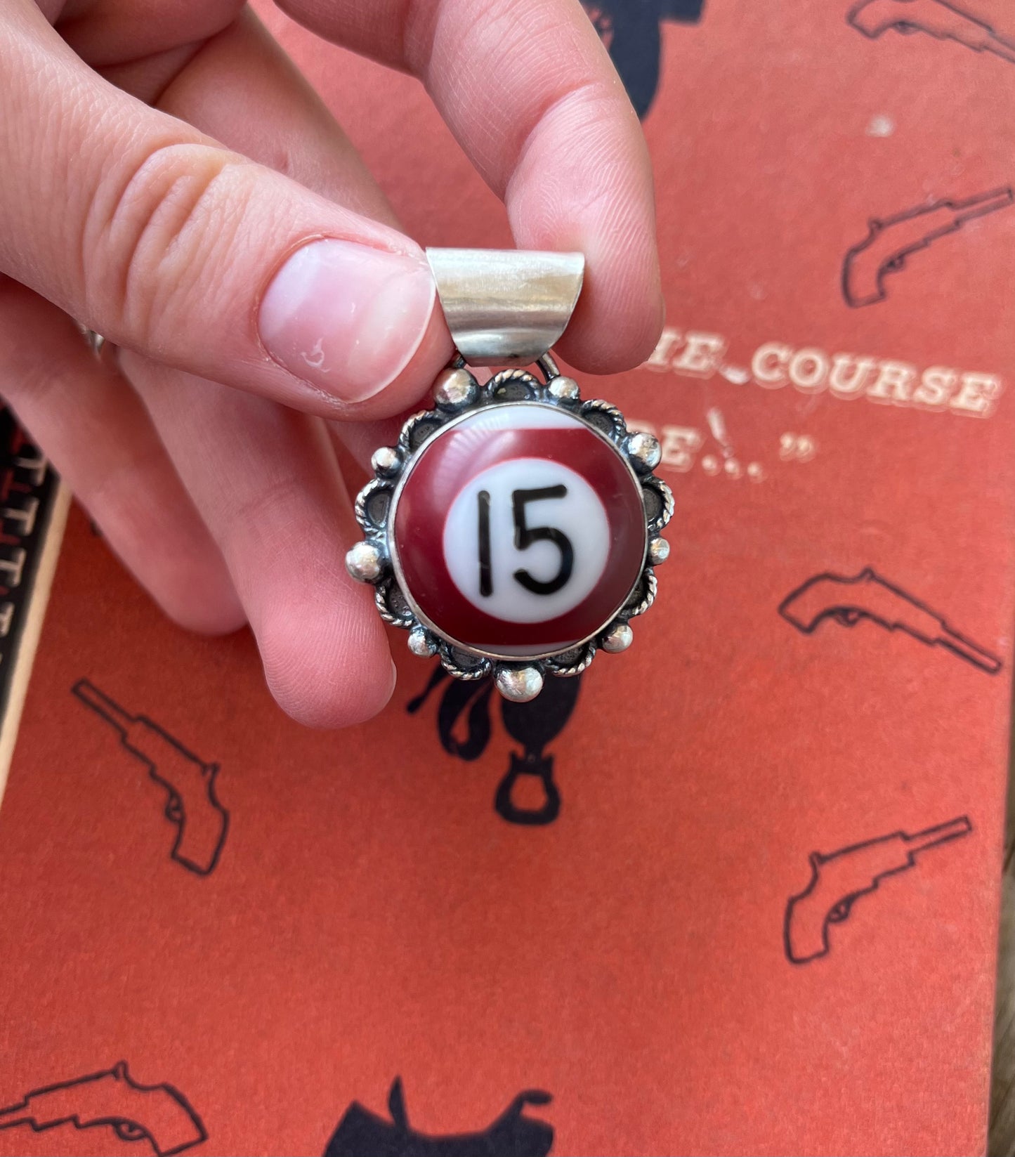 Mini Billiard Ball Pendant #15