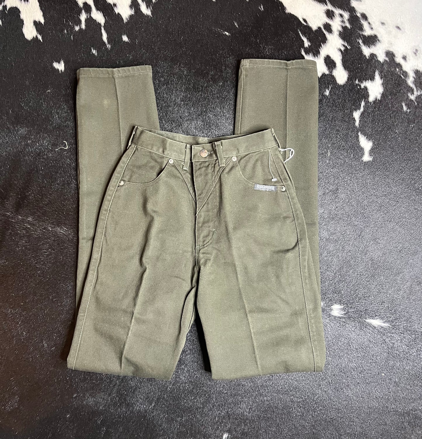Deadstock Olive Green Roughriders, Size 5/6
