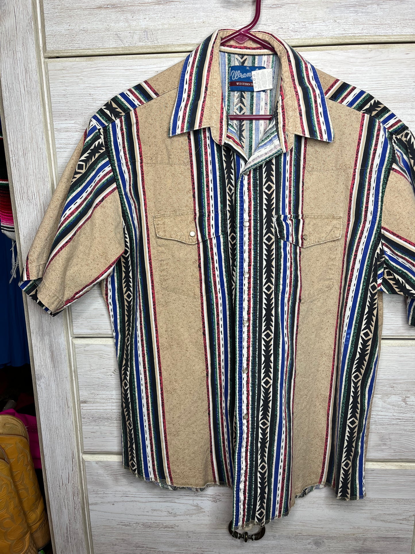 Men's VTG Wrangler Snap, XL