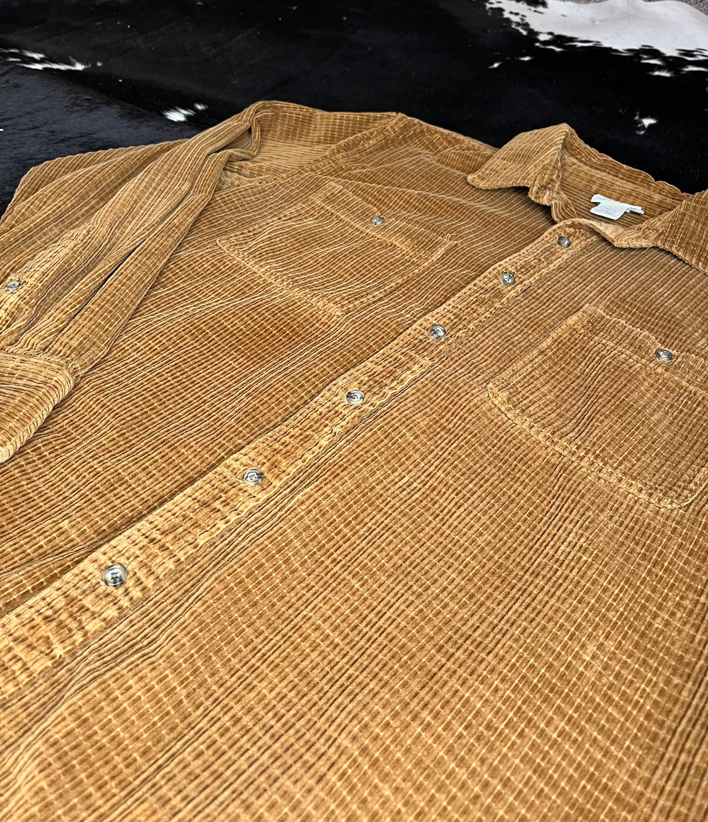 Men's Wrangler Corduroy Button Up, Large