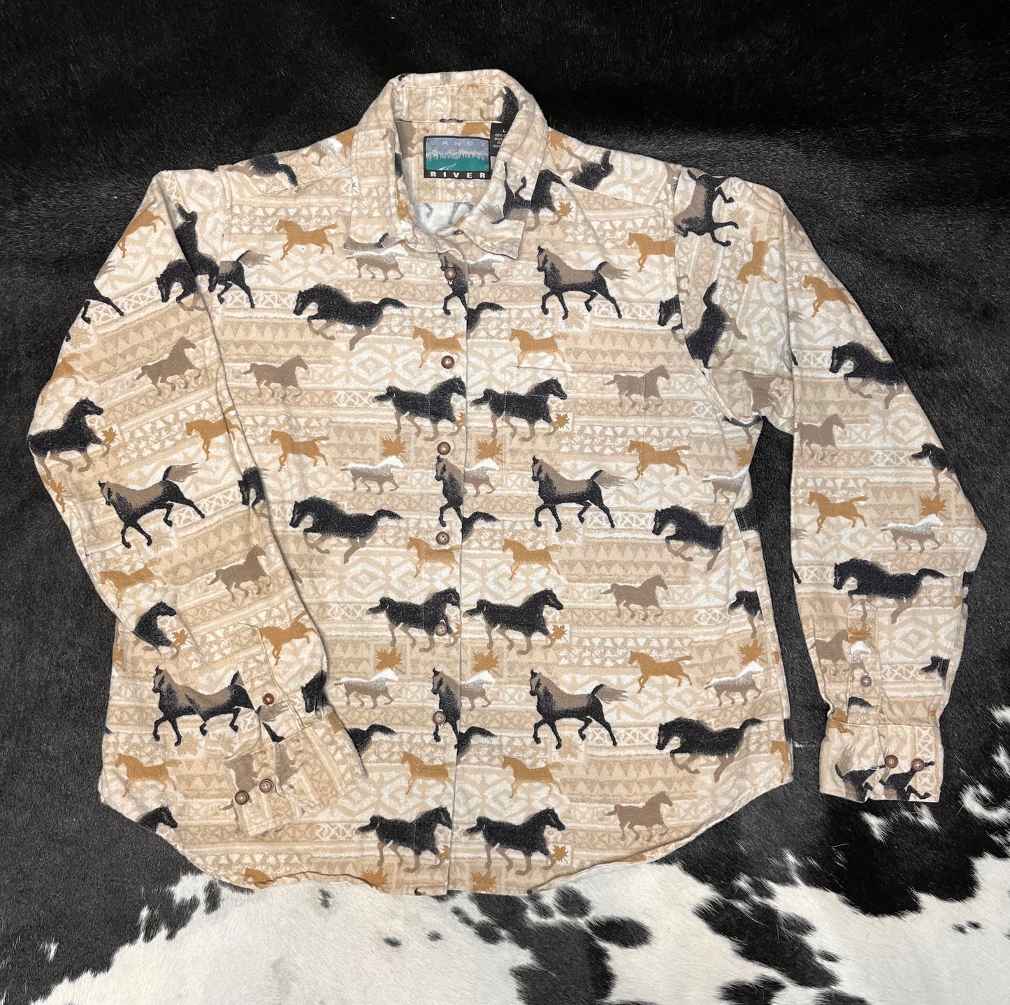 Women's Sandy River Button Up, Large