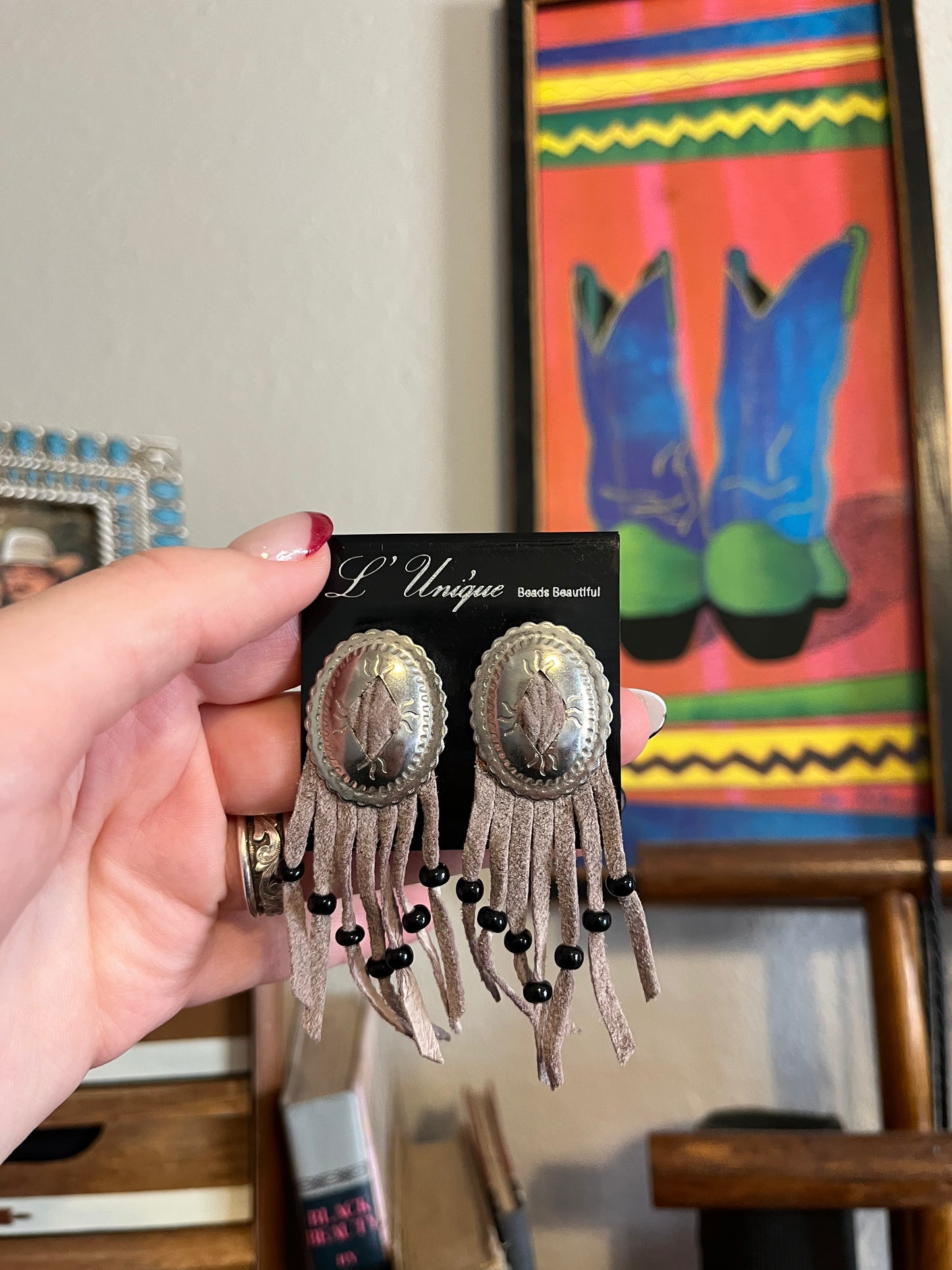 Vintage Concho Earrings