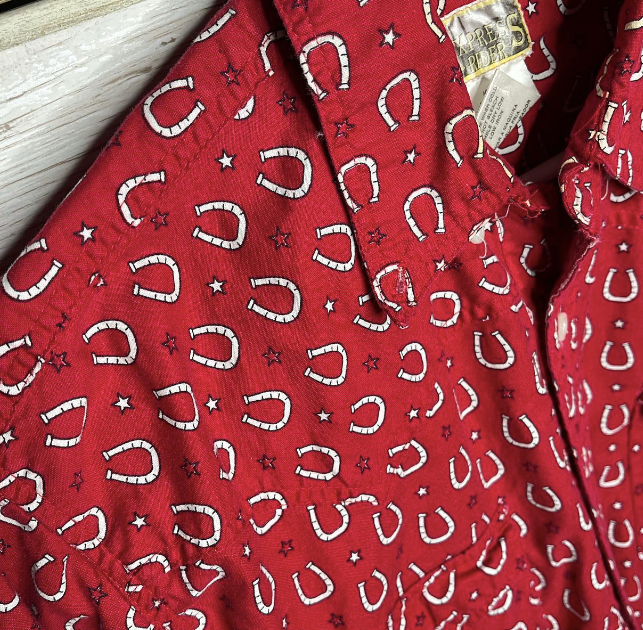 Men's VTG Express Rider Button Up, Medium
