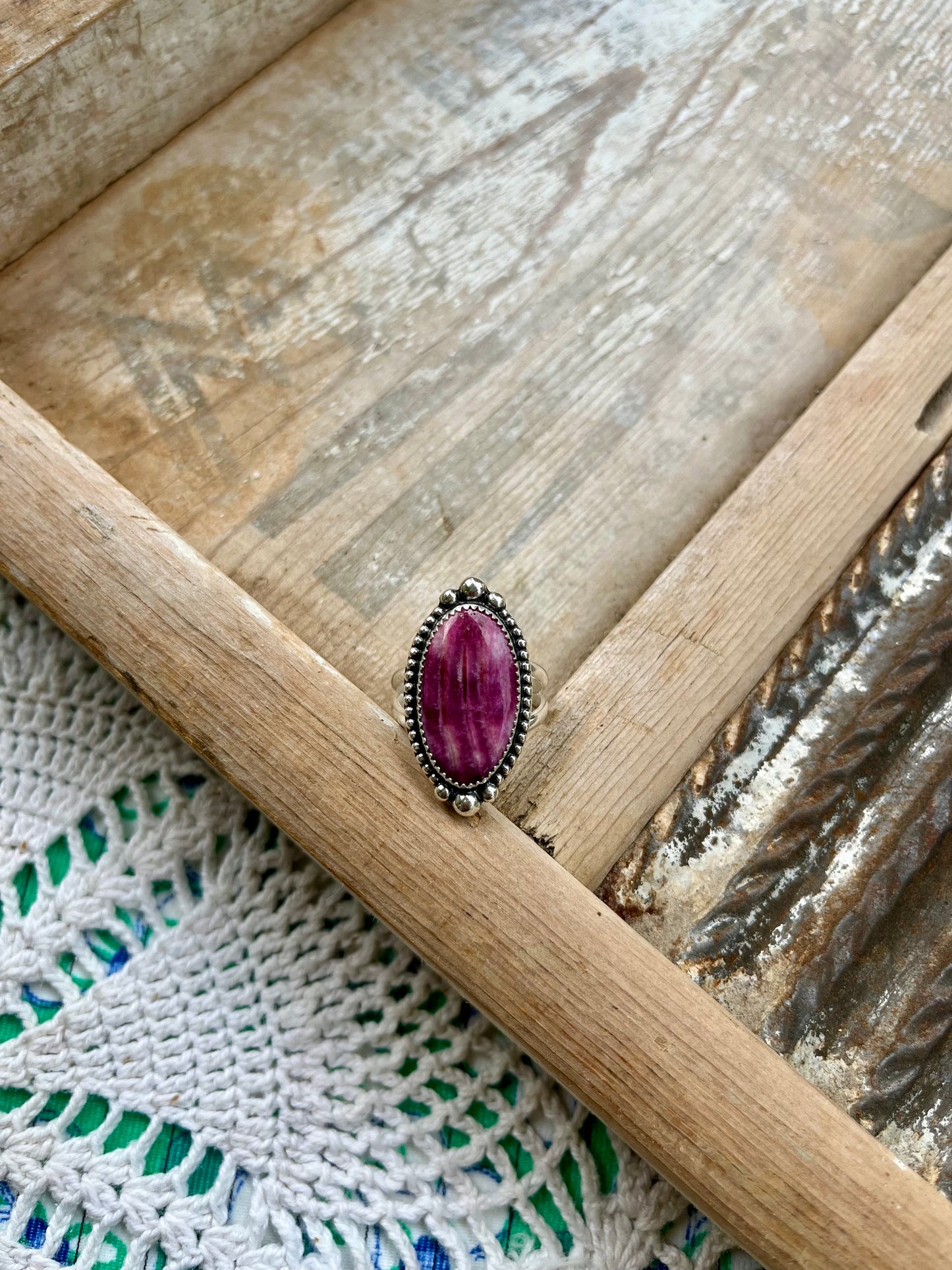 Purple Spiny Ring Size 8.5