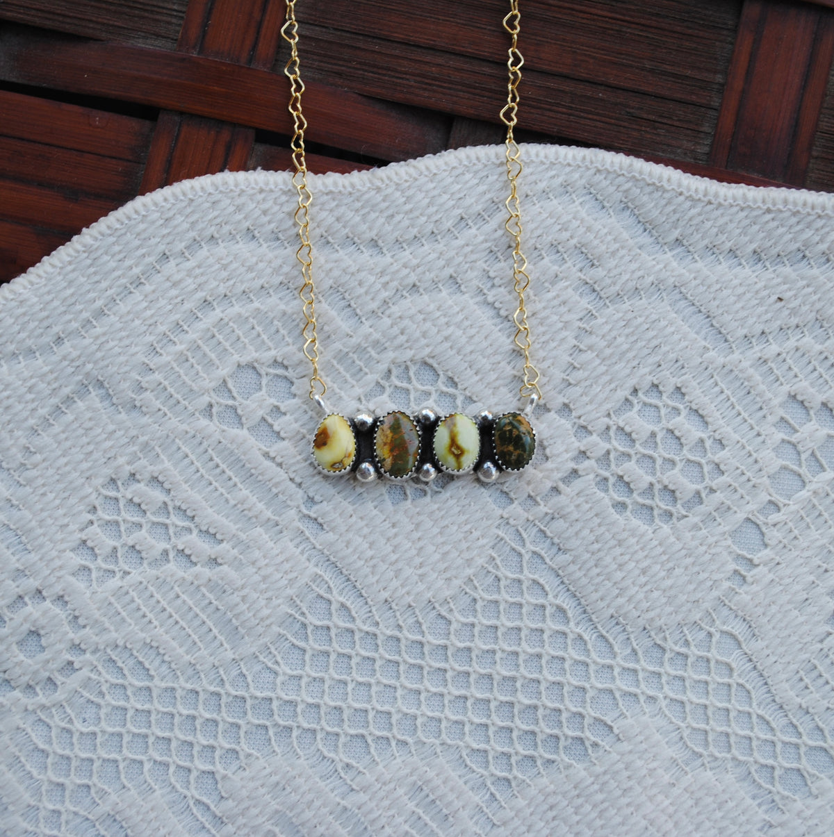 Palomino & Sonoran Mountain Bar Necklace