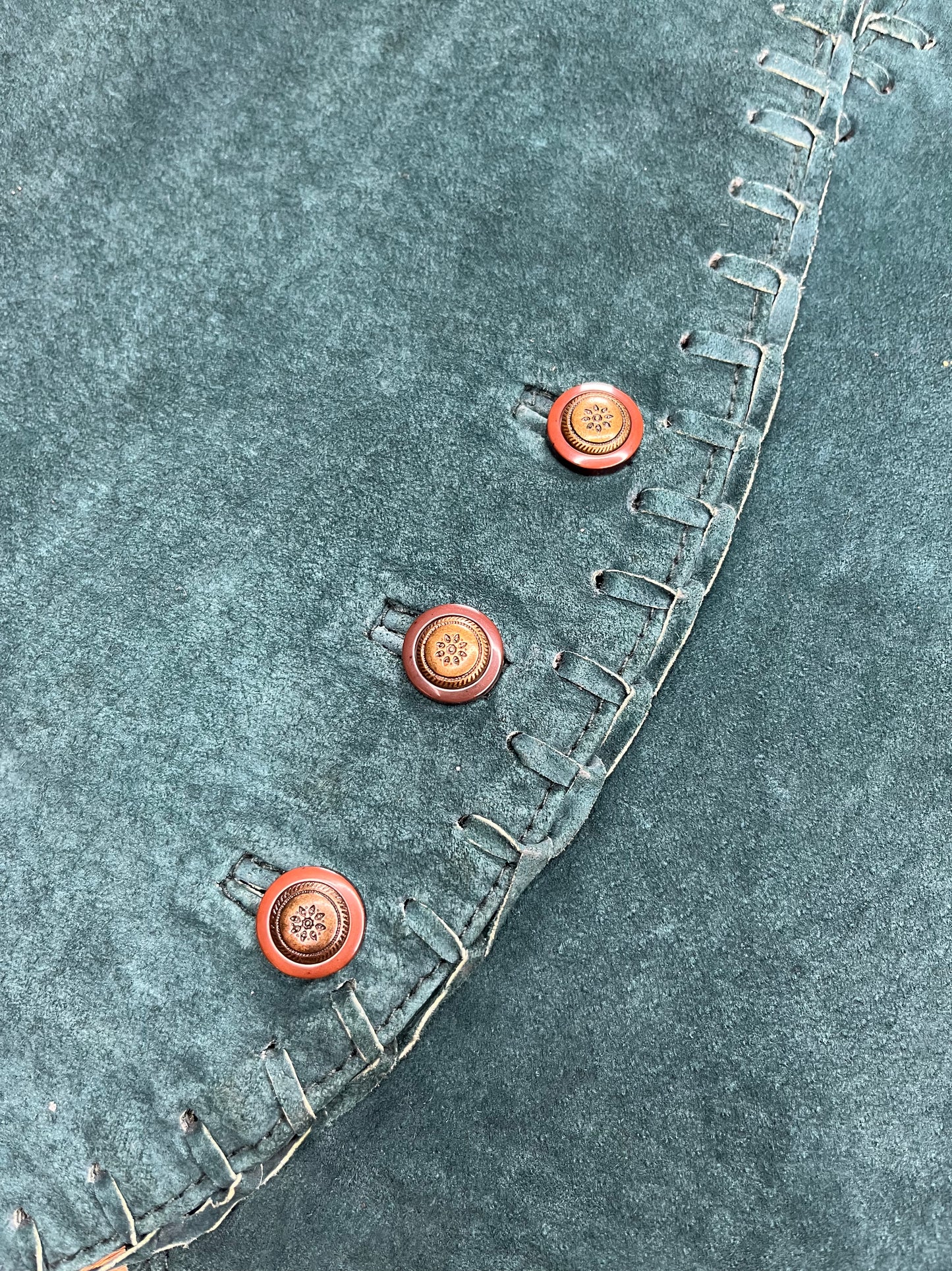Men's Genuine Leather Vest, Size Medium