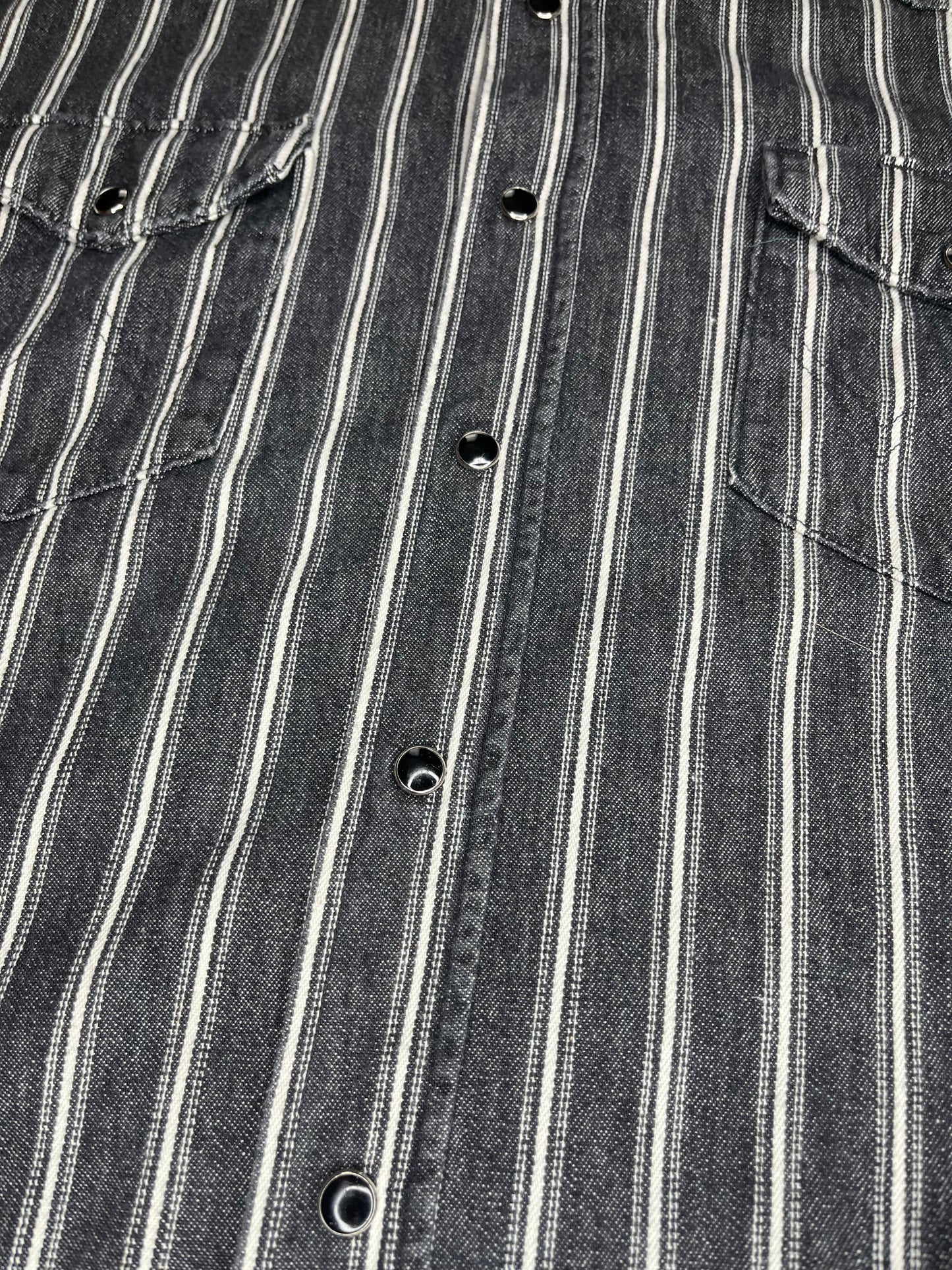 Men's Striped Wrangler Snap XL