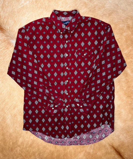 Men's Wrangler Button Up XL