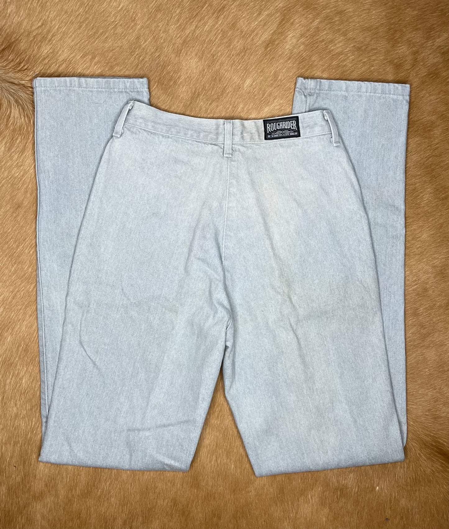 Grey & Black Color-block Roughriders 7/8