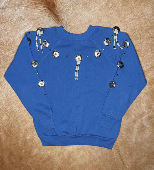 Vintage Crewneck with Conchos, Large
