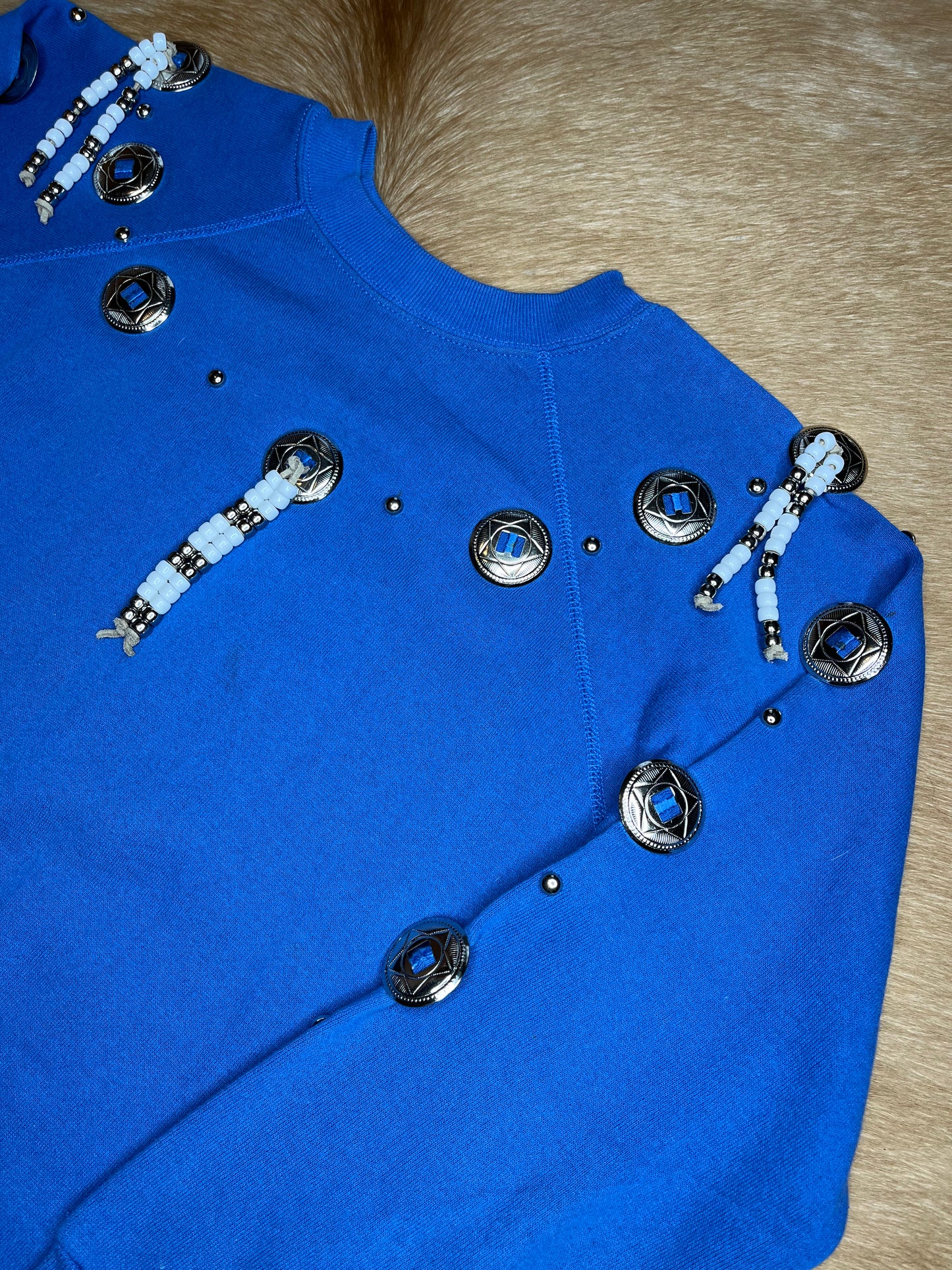 Vintage Crewneck with Conchos, Large