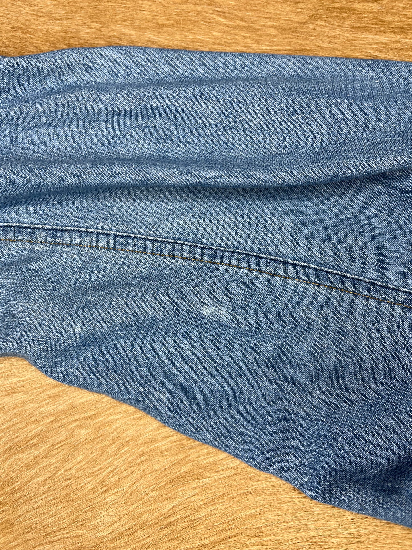 Men's Denim Button Up, Large