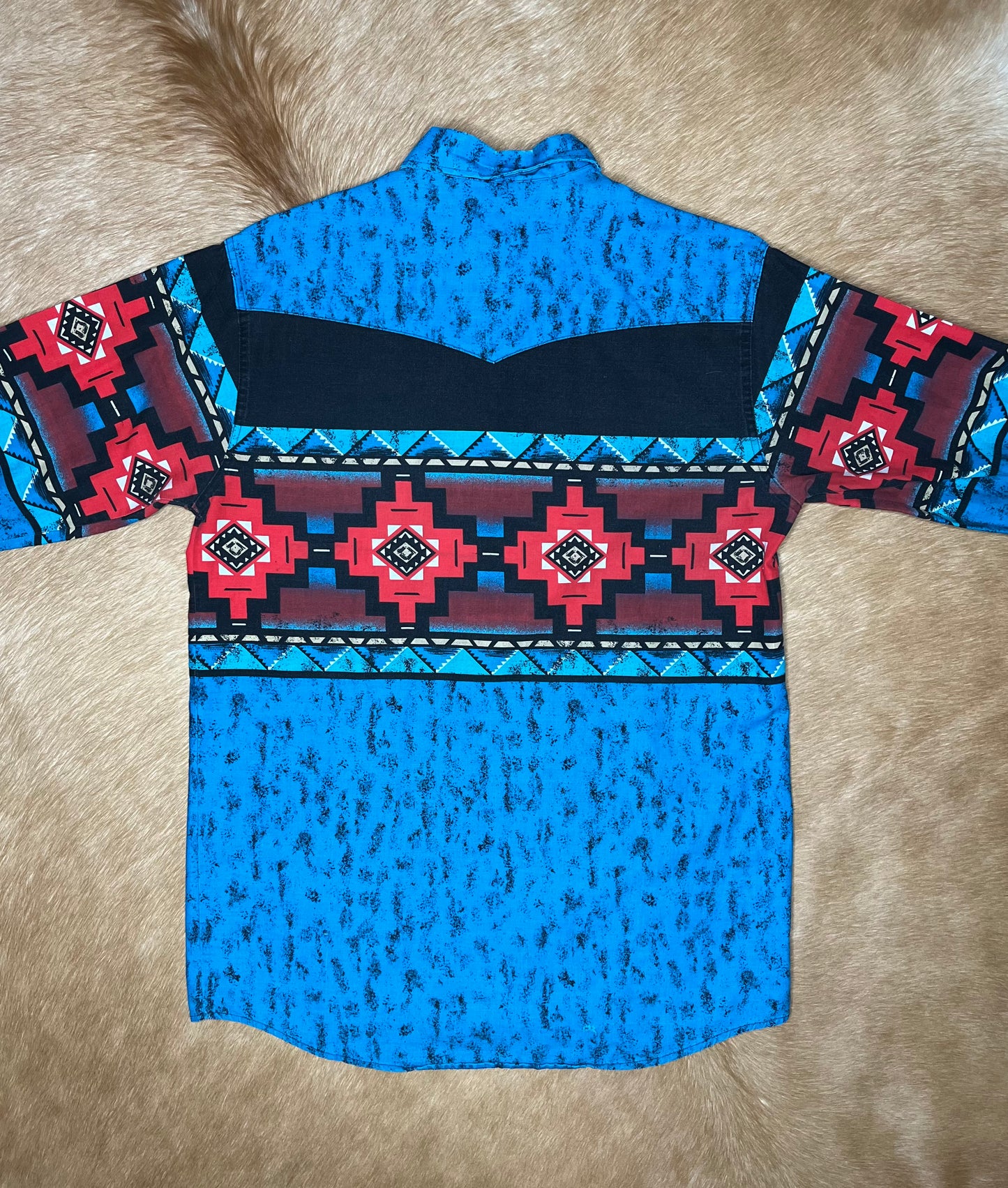 Men's Western Frontier Button Up, Large