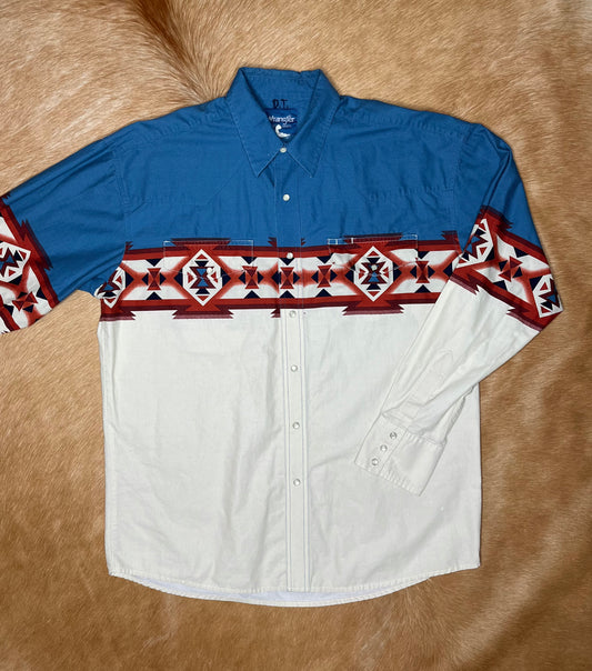 Men's Wrangler Pearl Snap, XL