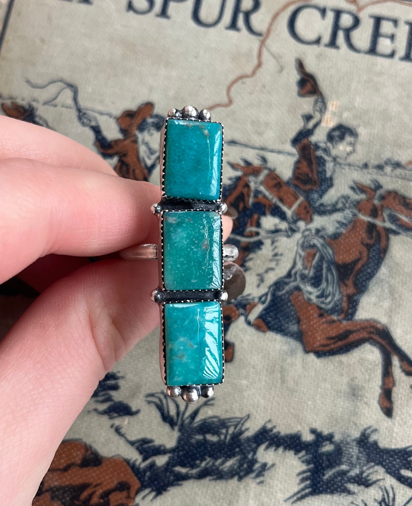 Three Stone Sonoran Gem Ring Size 9