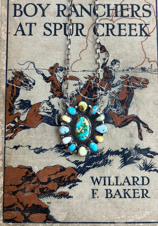 Multi Media Cluster Necklace