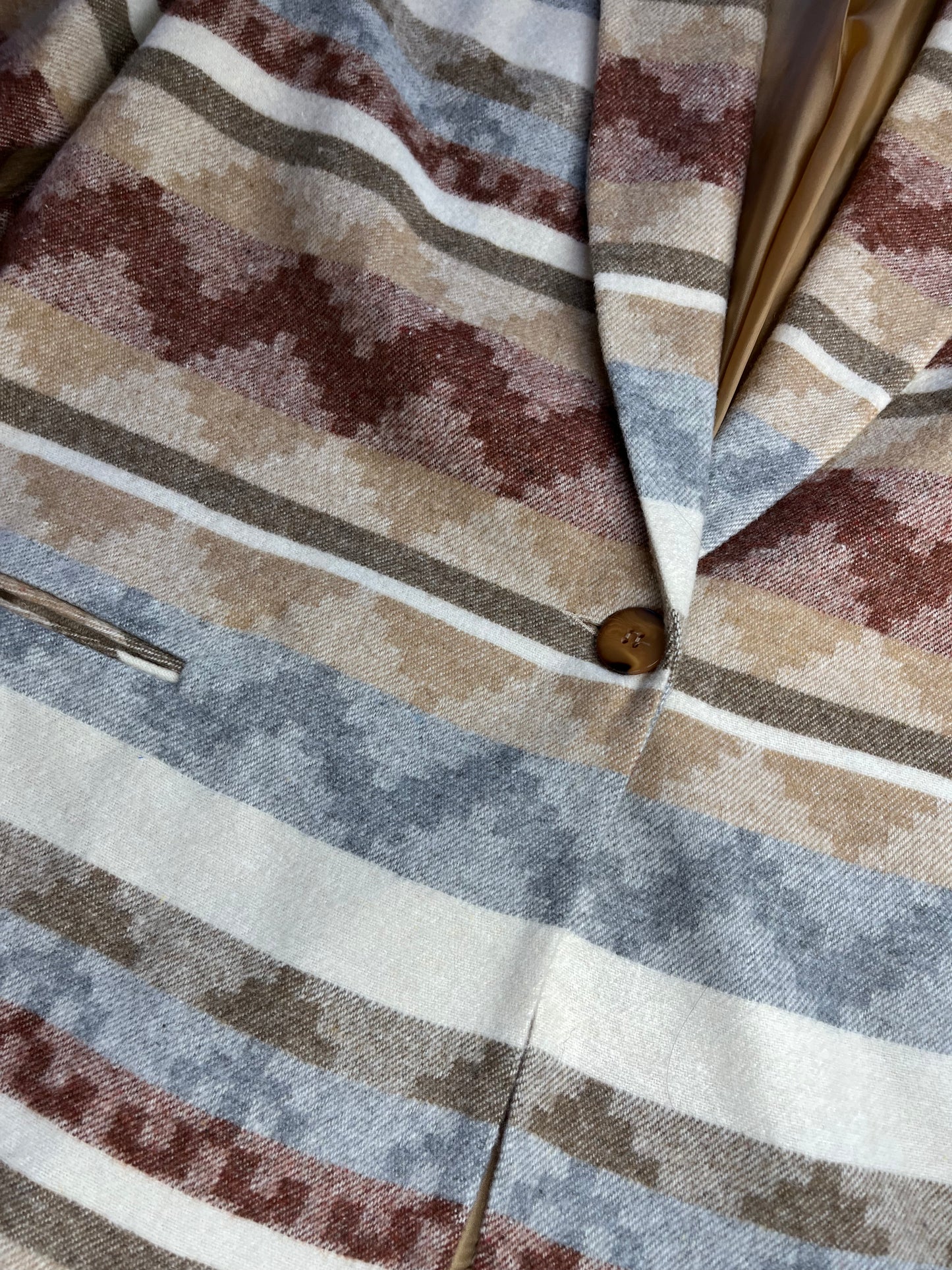 Women's Vintage Aztec Blazer, Size 16