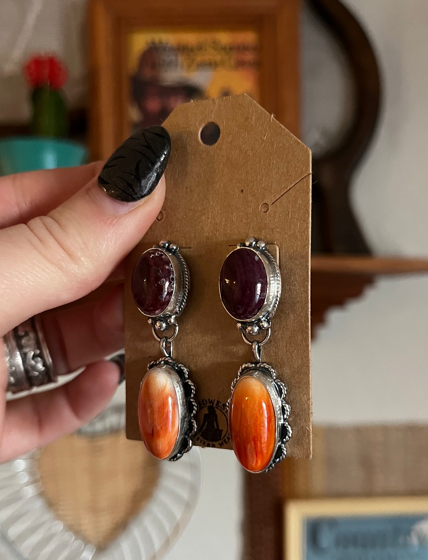 Orange and Purple Spiny Dangles