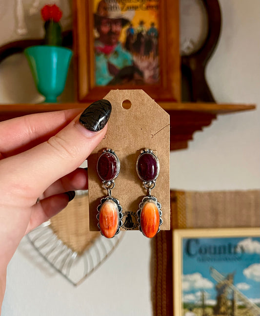 Orange and Purple Spiny Dangles