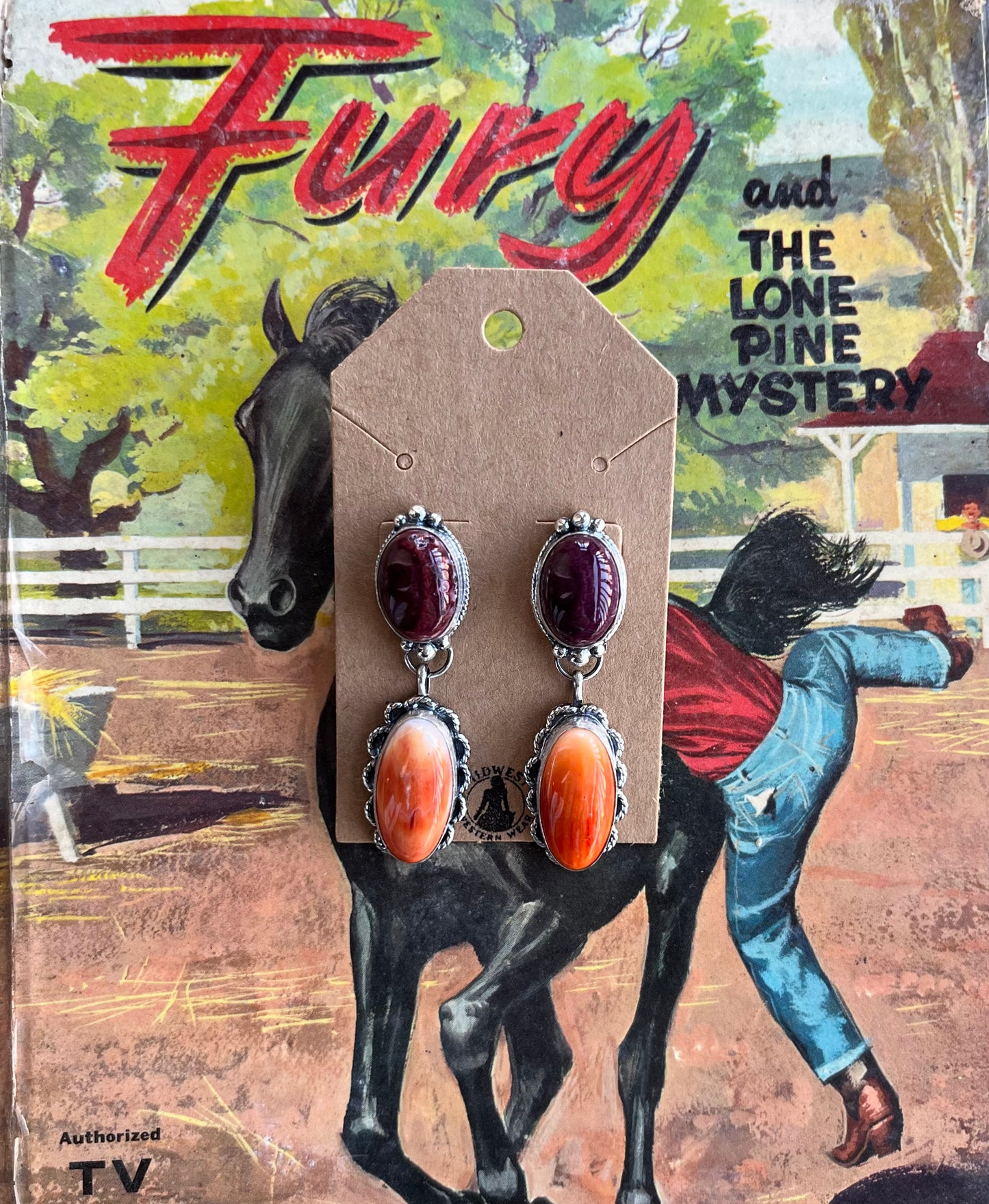 Orange and Purple Spiny Dangles