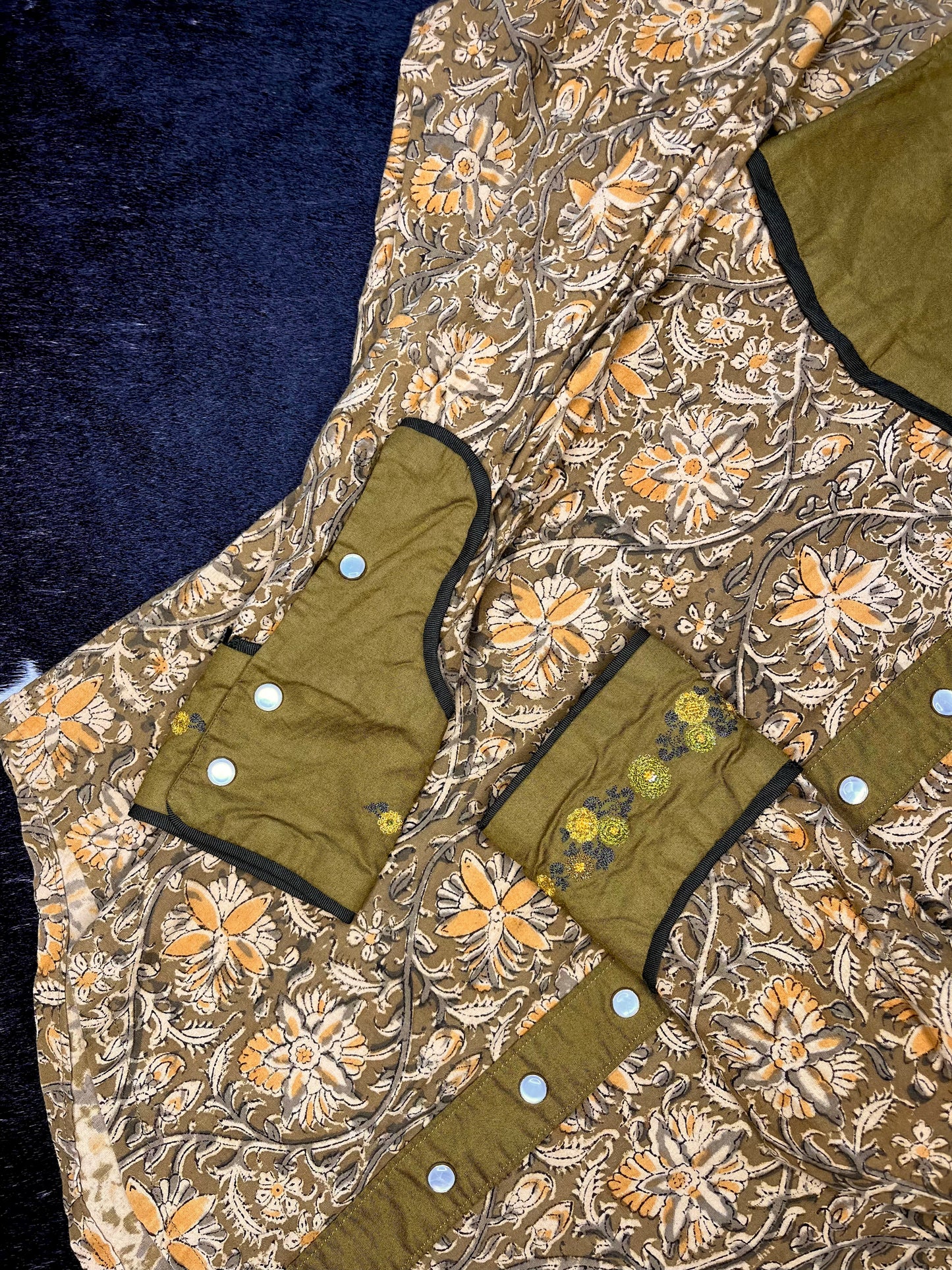 Women's Hand-Made Pearl Snap