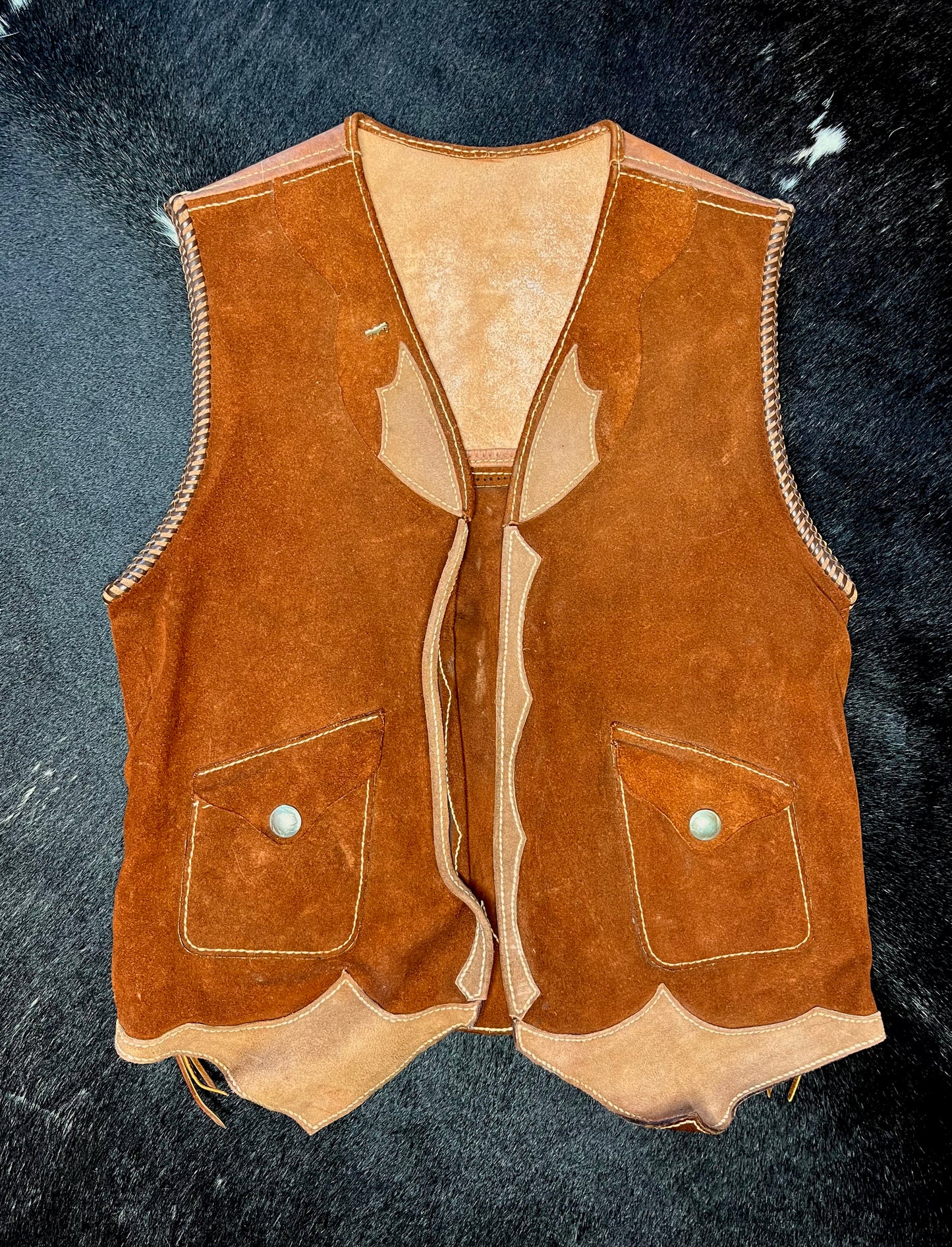 Hand-Tooled Leather Vest