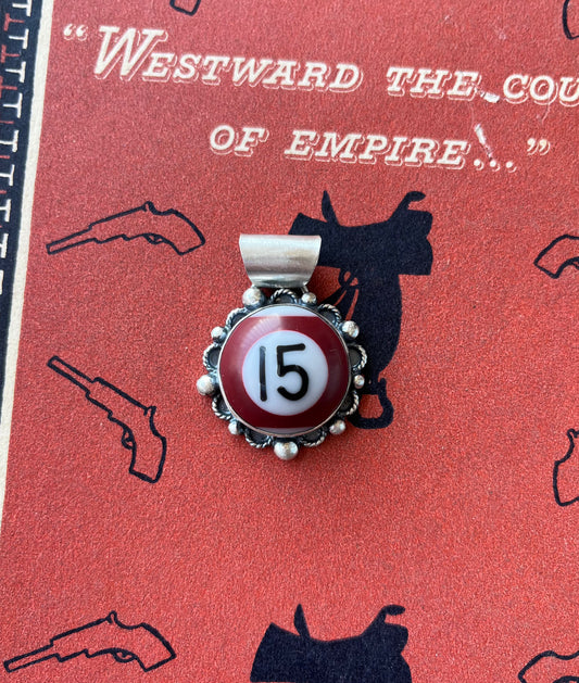 Mini Billiard Ball Pendant #15