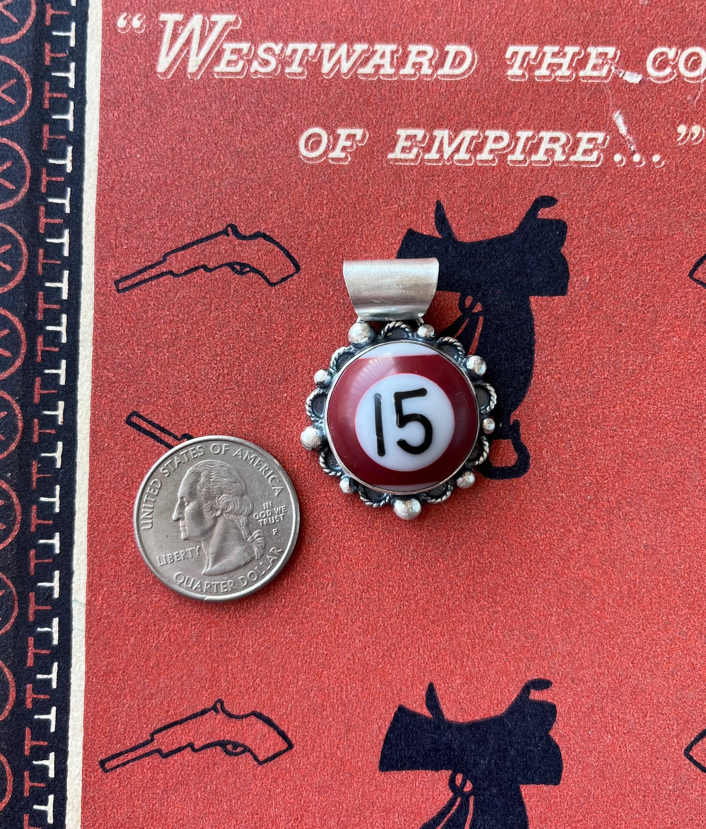 Mini Billiard Ball Pendant #15