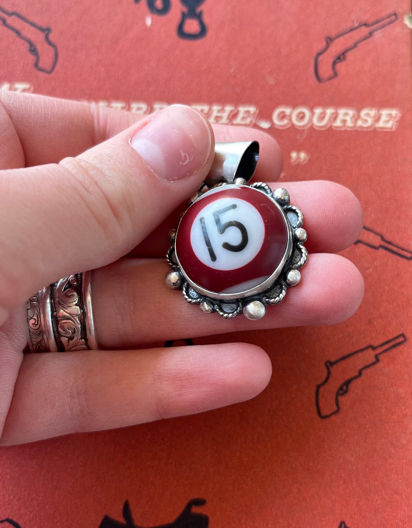 Mini Billiard Ball Pendant #15