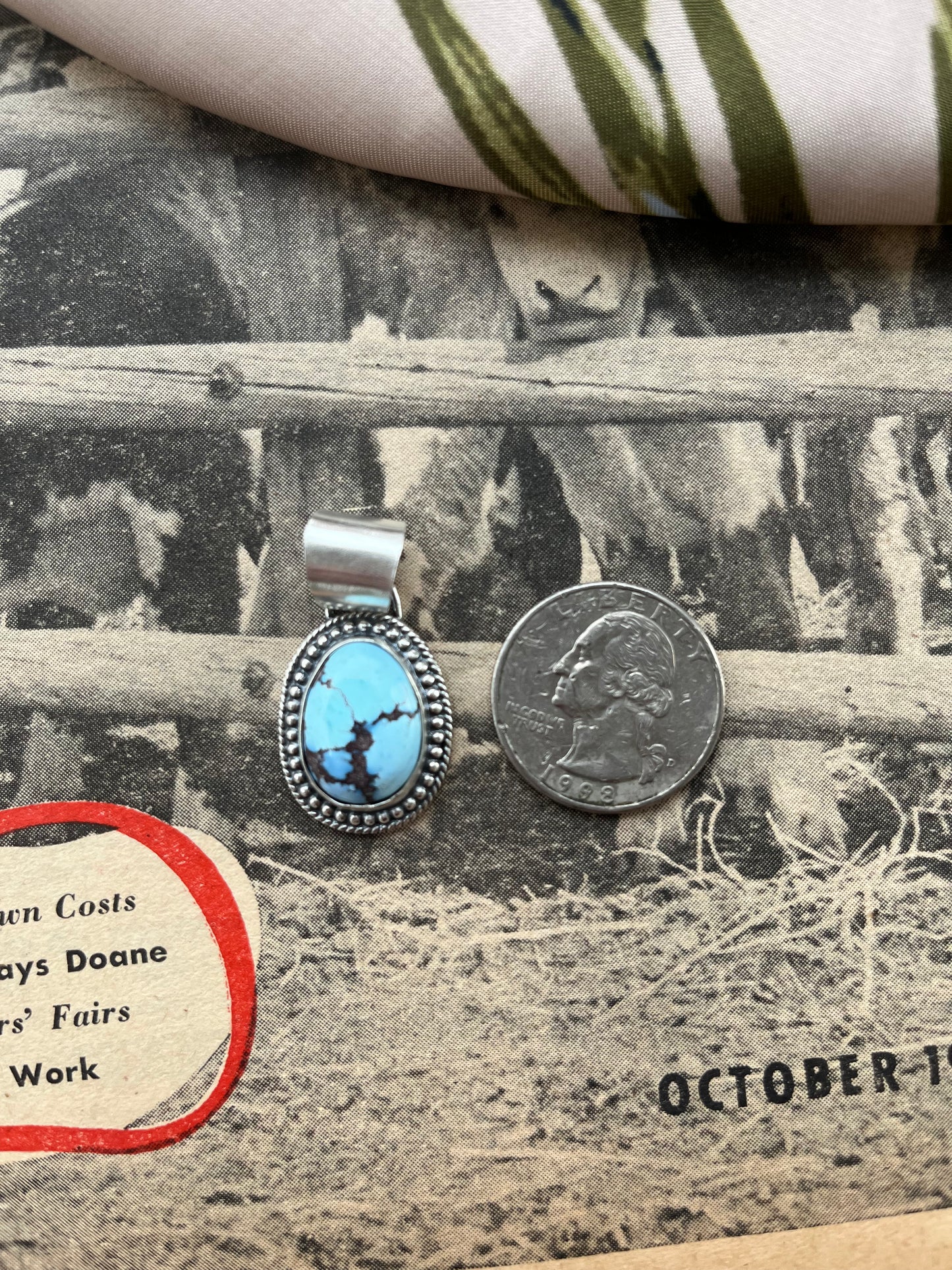 Golden Hill Turquoise Pendant