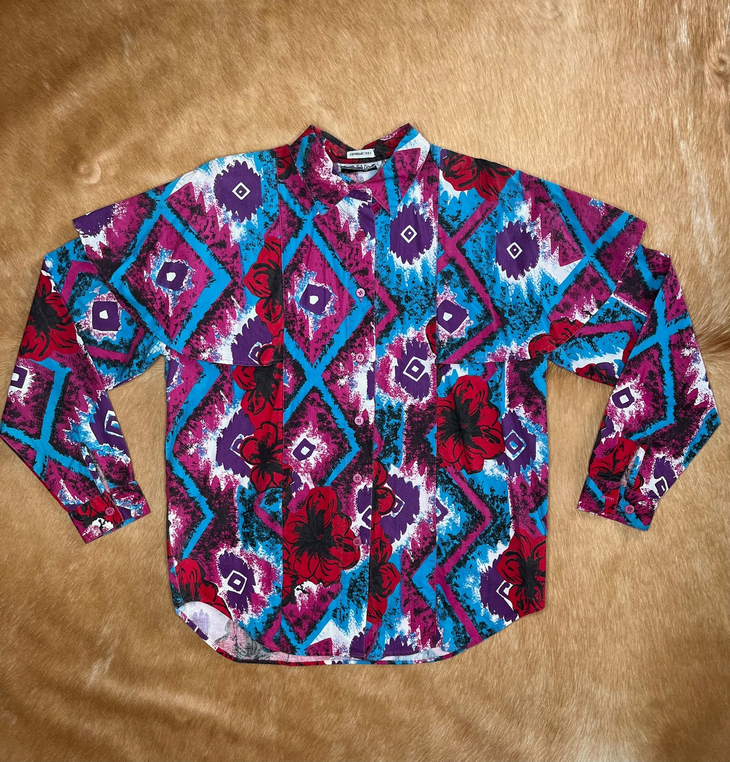 Women's Side Saddle Button Up, Medium