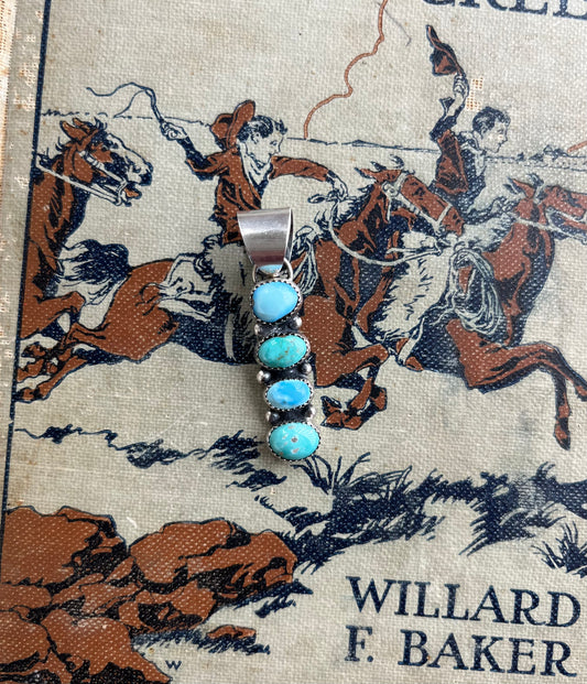 Four Stone Turquoise Pendant