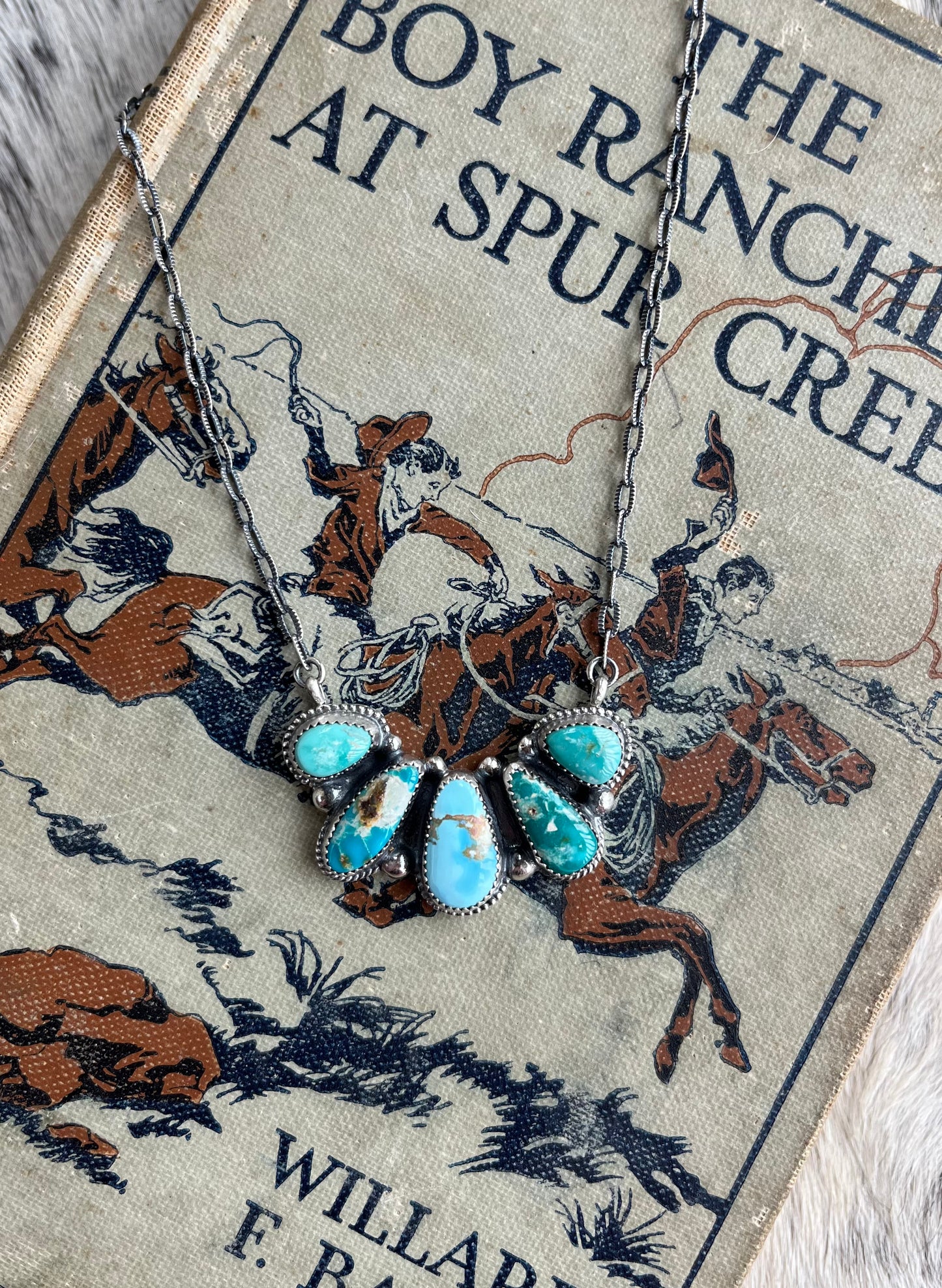 Five Stone Turquoise Necklace