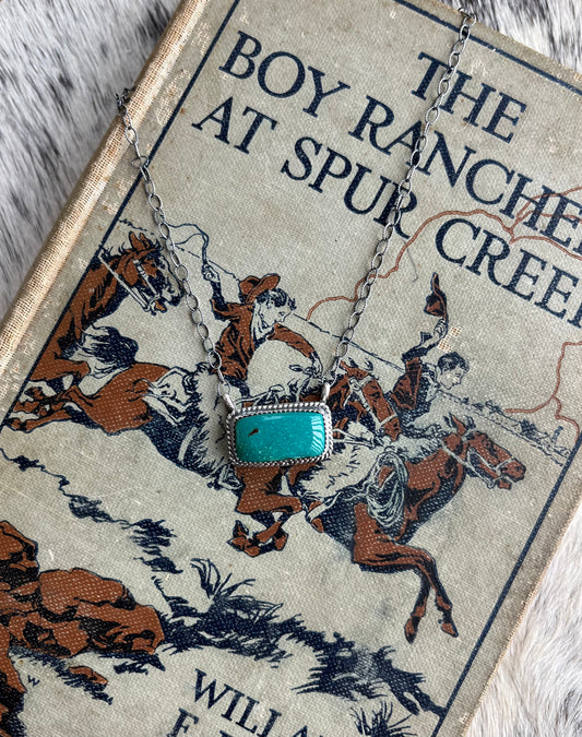 Turquoise Bar Necklace