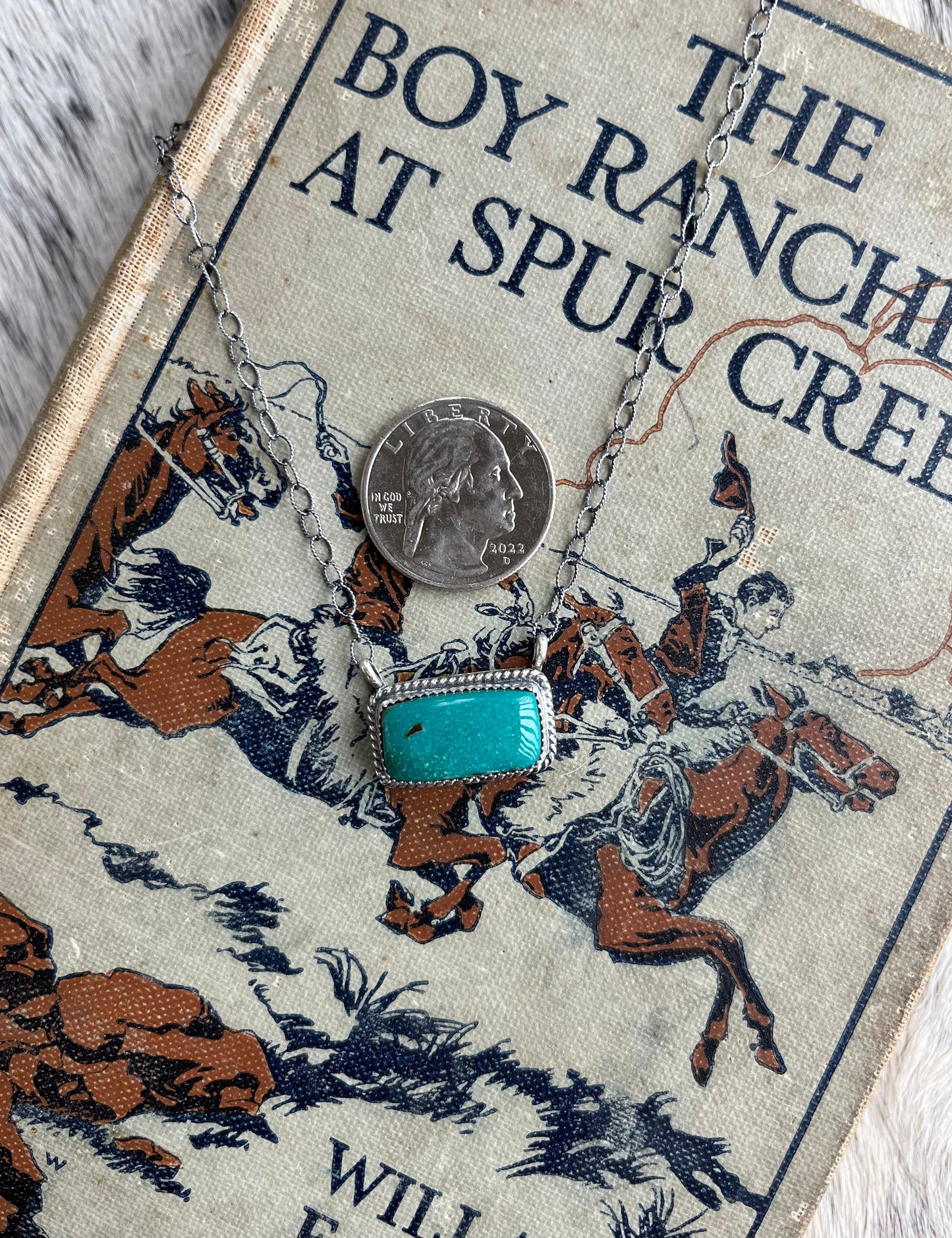 Turquoise Bar Necklace