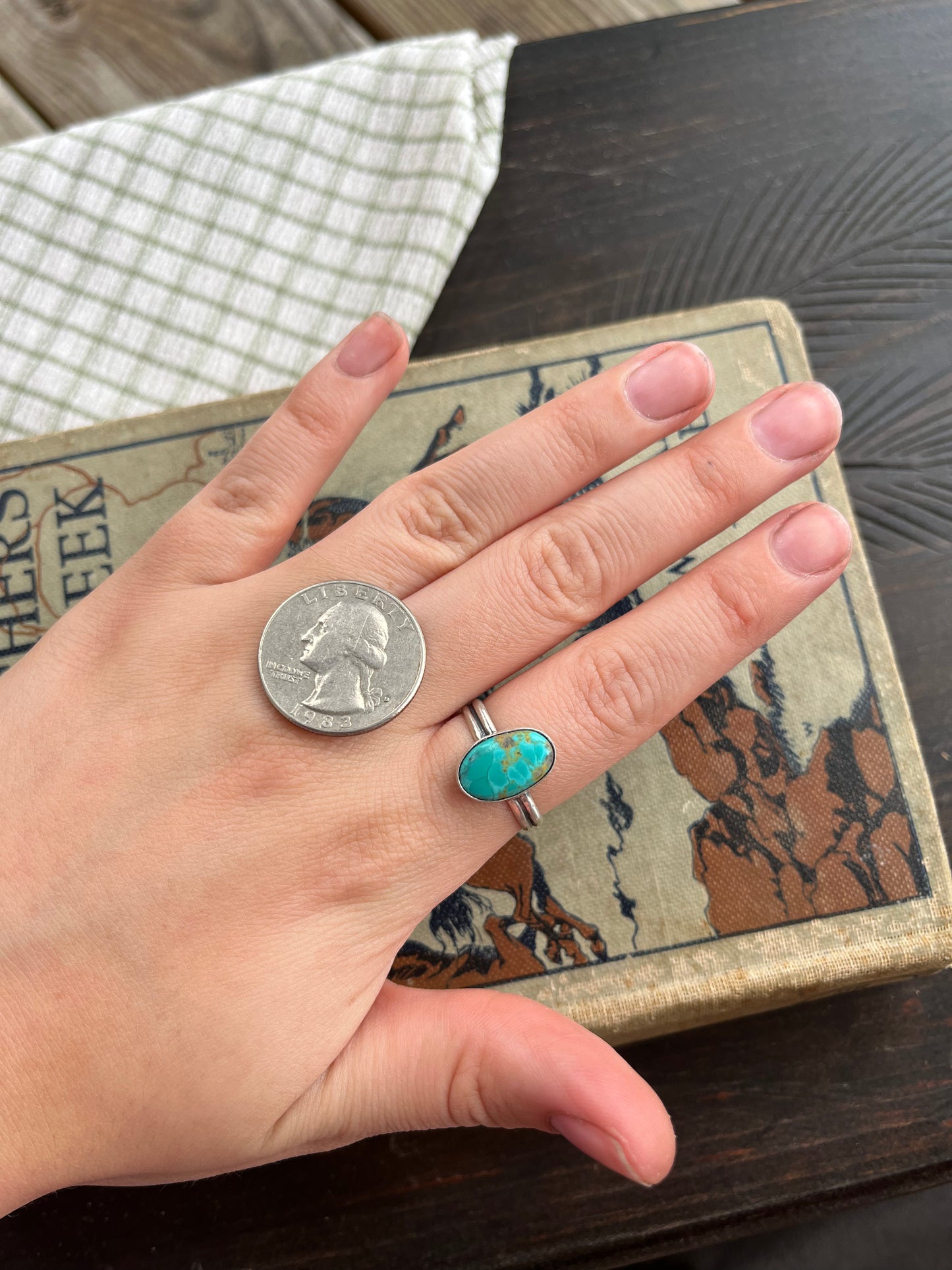 Sonoran Gem Turquoise Ring Size 9.5