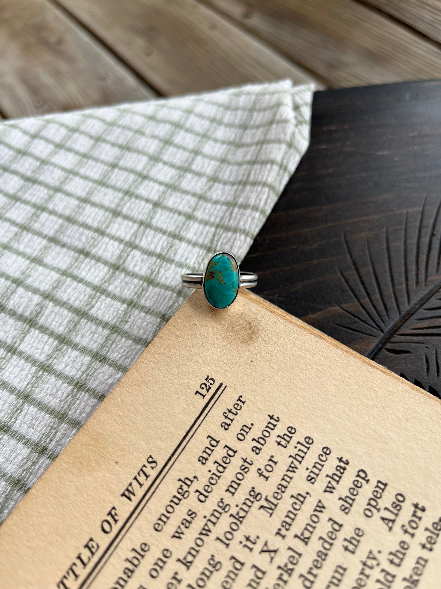 Sonoran Gem Turquoise Ring Size 9.5