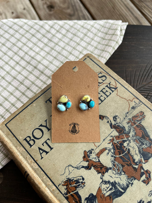 Trio Cluster Earrings