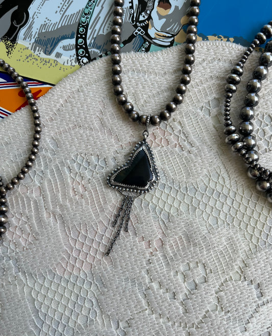 Blue Tiger's Eye Butterfly Pendant
