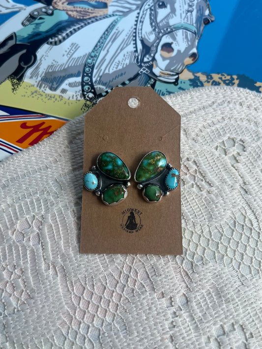 Trio Cluster Earrings